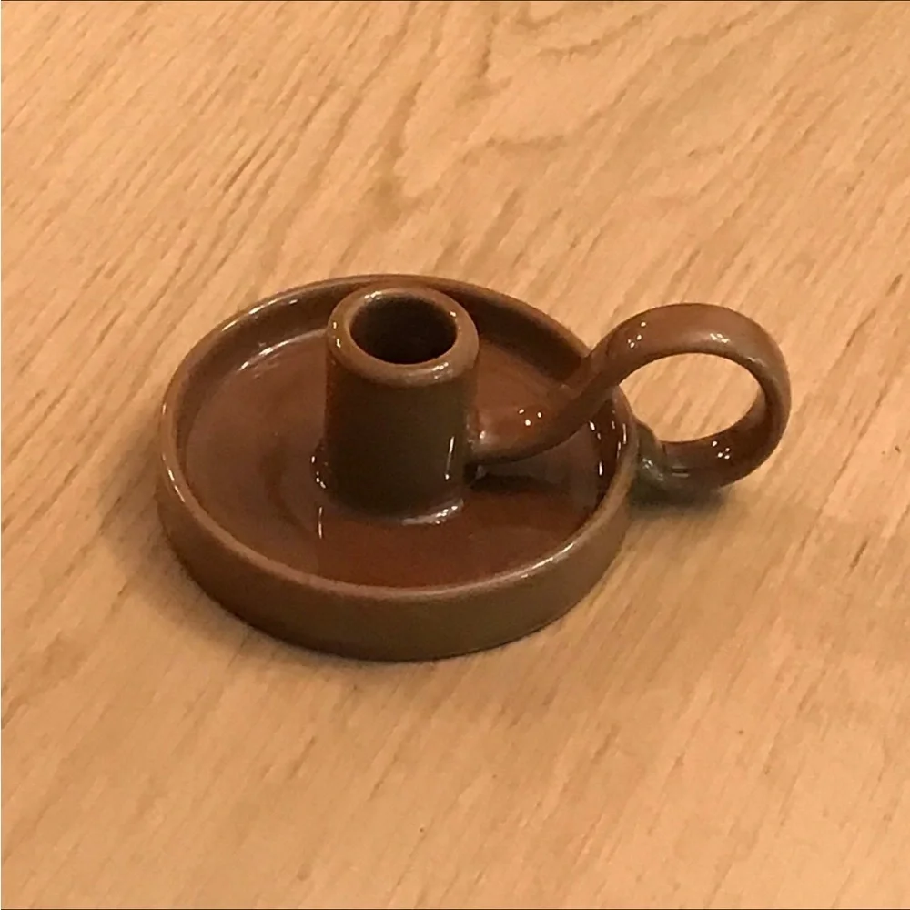 Set 2 | Glazed Ceramic Candle Holders Pumpkin - Hearth & Hand™ with Magnolia
